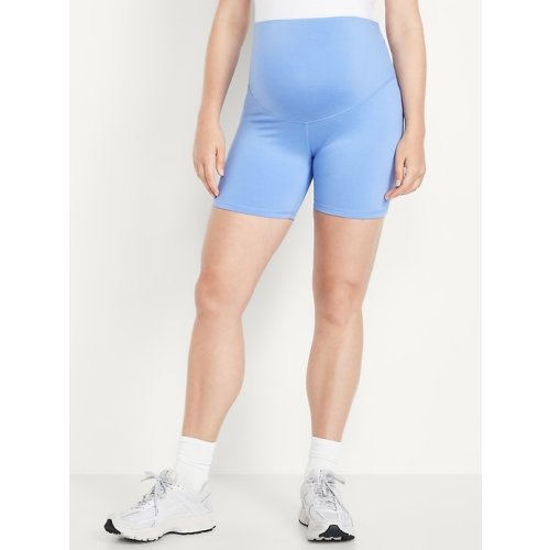 Maternity Full-Panel CloudComfy Biker Shorts -- 6-inch inseam