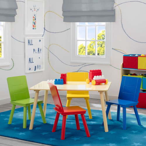 Delta Children Kids' Table and Chair Set (4 Chairs Included), Assorted Colors - Samsclub.com