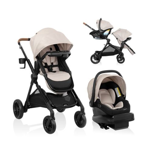 Evenflo Pivot Xpand Travel System with LiteMax NXT Infant Car Seat - Canyon Beige