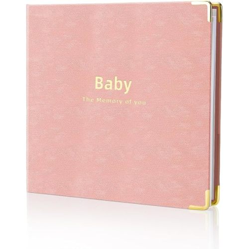 Baby book Baby Memory Book for baby boys and girls First 5 years baby book keepsake baby books (Pink)