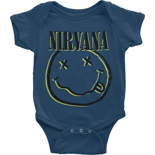Nirvana Inverse Smiley Kids Baby Grow Bodysuit 428142 | Rockabilia Merch Store