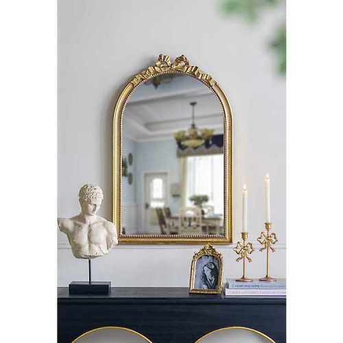 Gold Ribbon Bow Arch Wall Mirror | Kirklands Home
