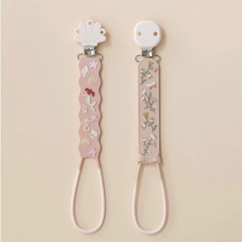 Beadless Silicone Pacifier Clip Set (2-Pack)