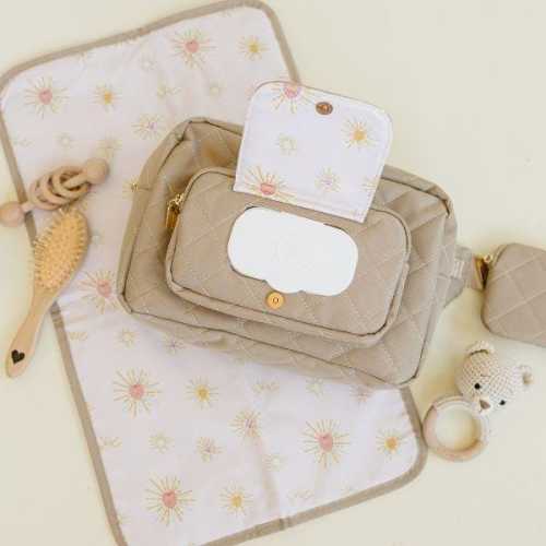 Jetsetter Mini Diaper Bag | Small Crossbody Diaper Bag for Moms | Compact Toddler Diaper Bag with Wipes Pocket by Lion & Light