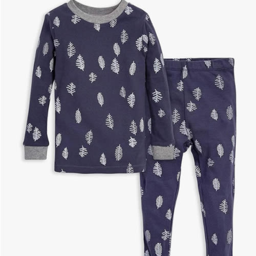 Burt's Bees Baby Boys' 2-Piece Long Sleeve Tee and Pants Organic Cotton Pajama Set