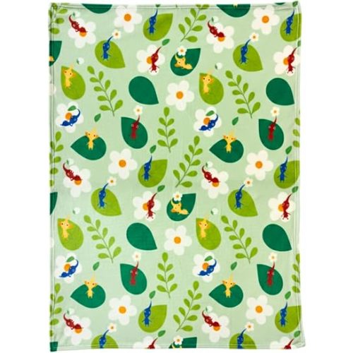 Nintendo Pikmin Game Throw Blanket 60 in x 46 in – Kids Soft Cozy Plush for Couch, Bed & Travel, (Officially Licensed Product) by Franco