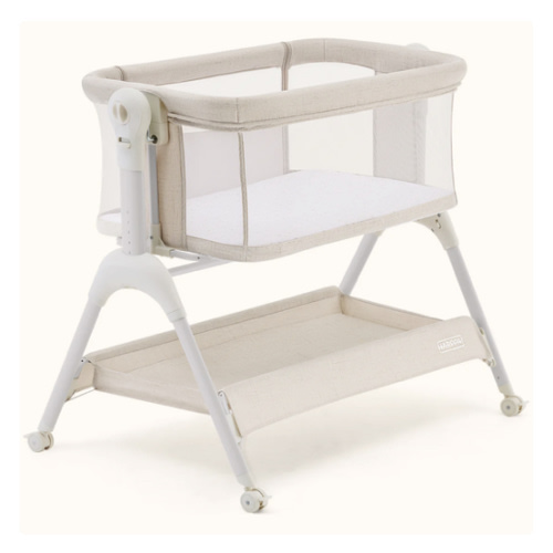 HARPPA Cuddly Sway | 3-in-1 Rocking Baby Bassinet & Bedside Sleeper with Anti-Reflux Mattress for Newborns | Attaches to Bed, Adjustable Height, Tool-Free Setup, Portable Wheels, CPSC Certified, Gentle Rocking Motion | Ideal for Infants, Safe Co-Sleeping