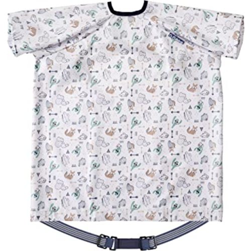 BIBaDO - Coverall Baby Feeding Bibs, Weaning Bib, Easy to Clean Baby Bibs for Eating, Adjustable High Chair Catch All
