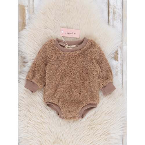 Soft Sherpa Teddy Bubble - Choco Brown