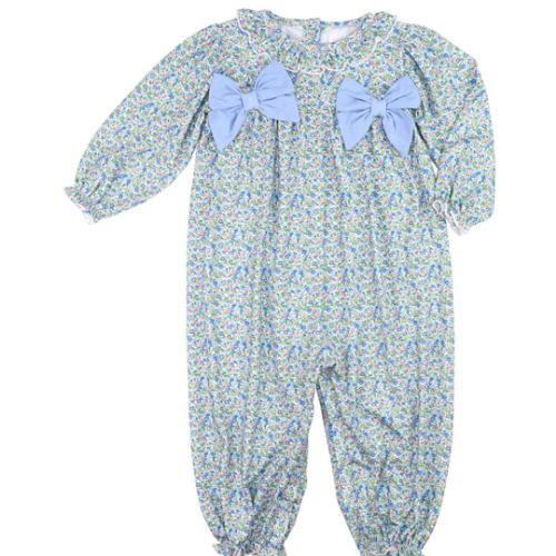 Petite Floral Knit Bow Long Bubble – Cecil & Lou