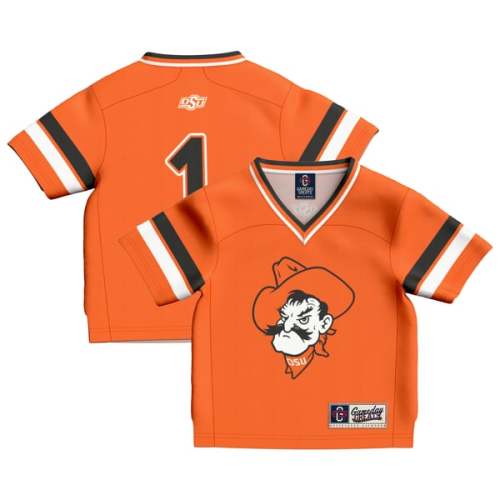 Infant GameDay Greats #1 Orange Oklahoma State Cowboys Lightweight Collegiate Football Fashion Jersey