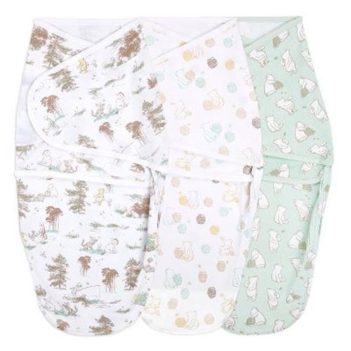 aden + anais Essentials Easy Swaddle Wrap - 3pk, Color: Winnie, Size: 0-3 Months