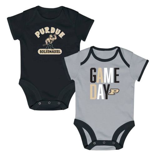 NCAA Purdue Boilermakers Newborn 2pk Bodysuit - 3-6M