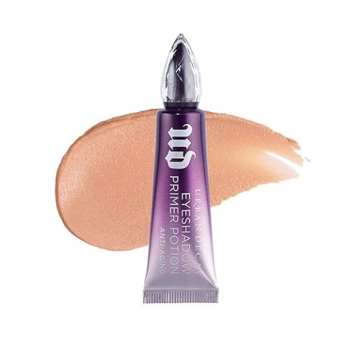 Urban Decay Anti-Aging Eyeshadow Primer Potion, Nude Eye Primer, Improves Look of Fine Lines & Texture, Smooths & Preps Eyelid Base for Vibrant Color, Crease-free Eye Makeup Looks, Vegan