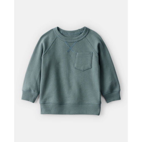 Baby Boy DayDream Fleece Long-Sleeve Sweatshirt - Green - Carter's | Carter's