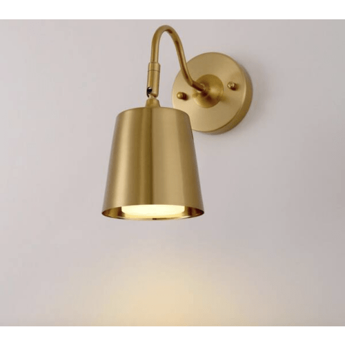 Briignite 5 in. 1-Light Gold Wall Sconces, Dimmable Wall Light for Bedroom Hallway and Living Room with Remote Control (2 Pack) HR-NB13701AGD-2AP2