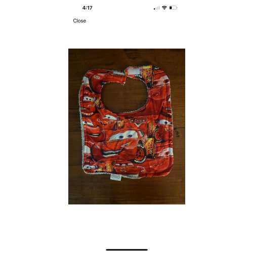 Cars Lightning McQueen Bib