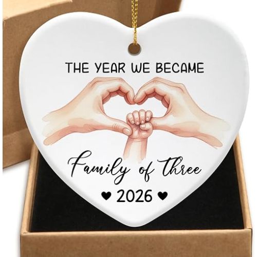 New Parents Gifts for Couples Ceramic Ornament First Time Parents Gifts for New Mom and Dad Gift Ideas Expecting Parents Gifts for First Time Parents for New Parents