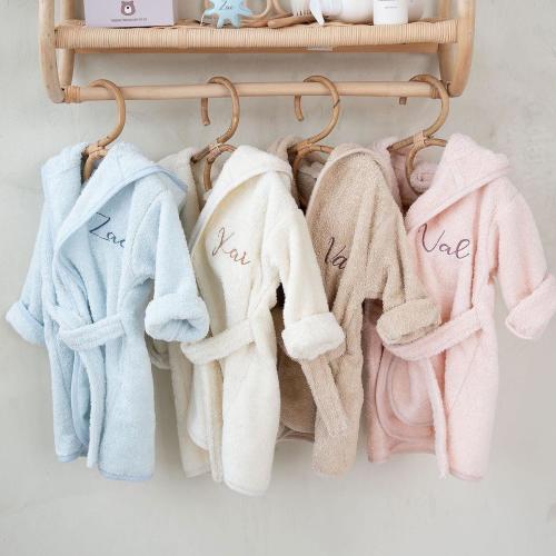 Organic Cotton Baby Towel Bath Robe | Personalised Bathrobe