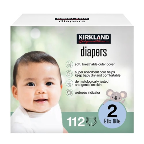 Kirkland Signature Diaper Size 2, 112-count | Costco