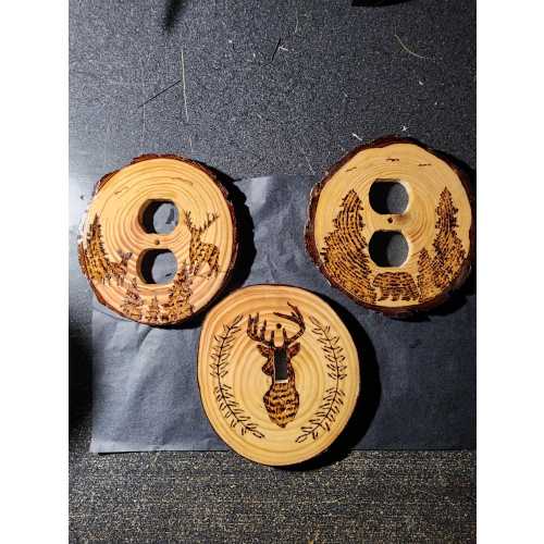 wood light switch covers