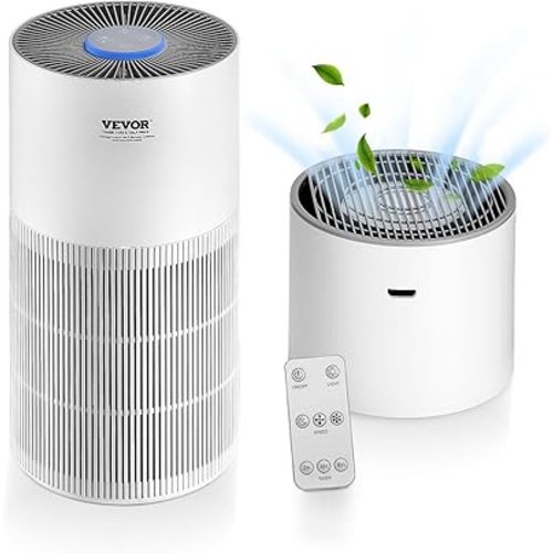 VEVOR 2 in 1 Air Purifier with Humidifier, Covers Up to 1090 ft² in One Hour, True HEPA 11 Filter, 22dB Quiet, Filters Up to 95% of Smoke, Dust, Pet Dander, Air Cleaner for Home, Large Room, Bedroom