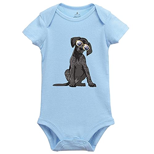 German Shorthaired Pointer Dog Baby Short Sleeve Bodysuit Toddler Rompers