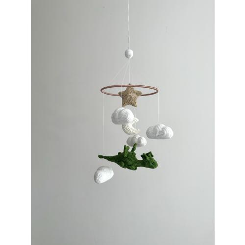 Handmade dragon baby mobile, crochet dragon nursery, Baby shower gift.