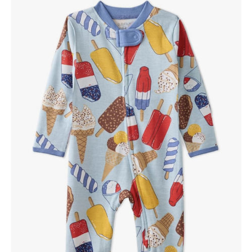 Butterblu Shadow Sleep & Play Baby Pajamas 100% Organic Cotton Two Way Zipper Sleeper Pajamas for Baby Boys & Girls​