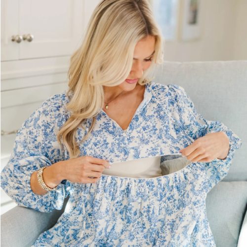 NURSING COLLECTION: It's All True Blue Toile Dress