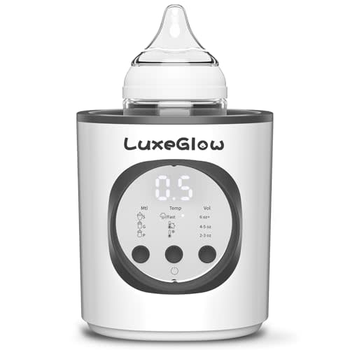 Fast Baby Bottle Warmer for Breastmilk and Formula,10-in-1 Functionality Intelligently Heating, Accurate Temperature Control, Sterilizing, Travel-Friendly Design for All Bottle Sizes