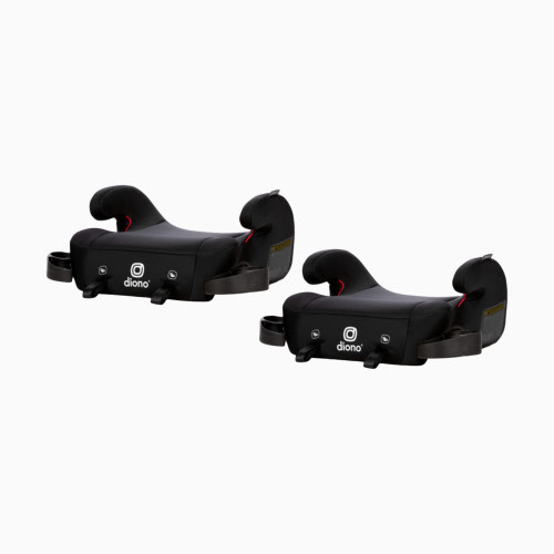 Solana 2 with Latch Pack of 2 Backless Booster Car Seats - Black