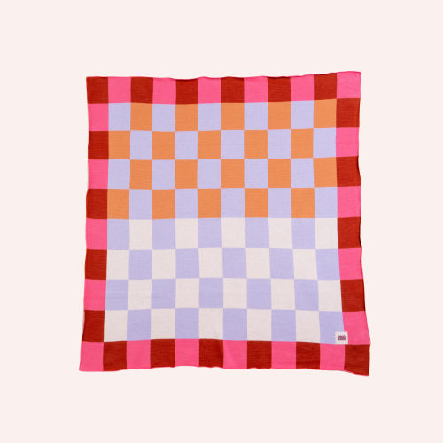 Cosy Baby Blanket - Check Berry by GOGO KIDDO | the memo – The Memo