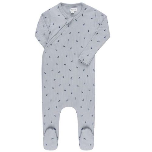Ely's & Co. Baby Cotton Ribbed Zipper Footie