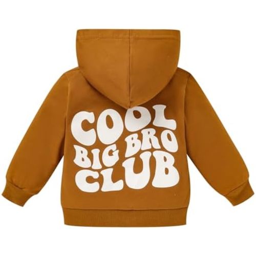 Toddler Baby Boy Fall Winter Hooded Clothes Baby Boy Hoodie Tops Letter Printed Long Sleeve Sweatshirt