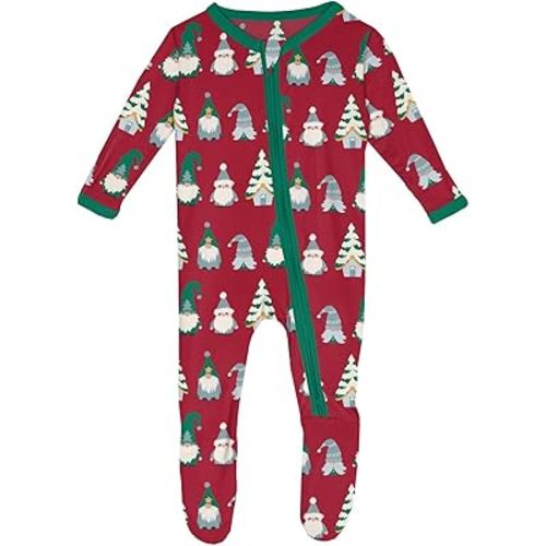 KicKee Baby & Toddler Zipper Footie – Ultra-Soft Viscose from Bamboo Pajamas with Flip Paws & Grips