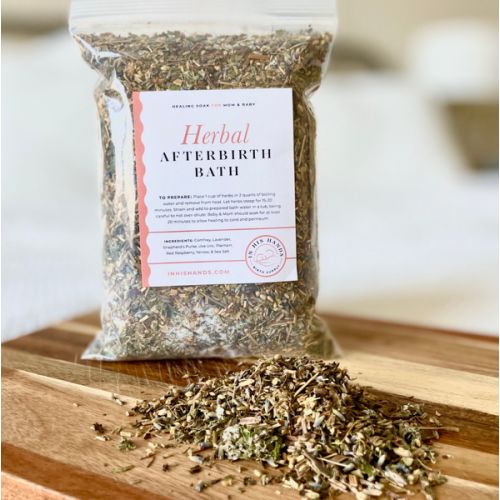 Herbal Afterbirth Sitz Bath dry herb soak with salt, 12oz. | In His Hands