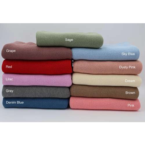 Embroidered Knit Baby Blanket, Personalized Baby Blanket, Custom Baby Name Blanket, Gift for Baby, Baby Shower Gift, Keepsake for Baby