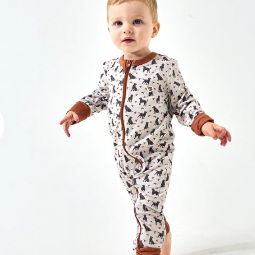Baby Zip Up - Ducks And Dogs – BURLEBO