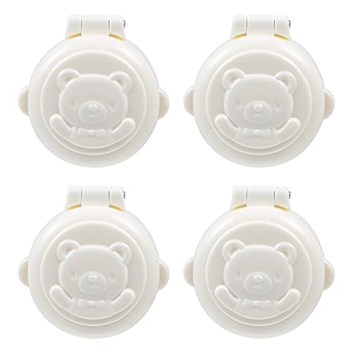 DOITOOL 4 Pcs Child Proof Button Covers, Washing Machine Button Covers Child Lock, Gas Stove Child Safety Knob Locks, Baby Proof Button Cover, Prevent Pressing Device for Stove Refrigerator Washer