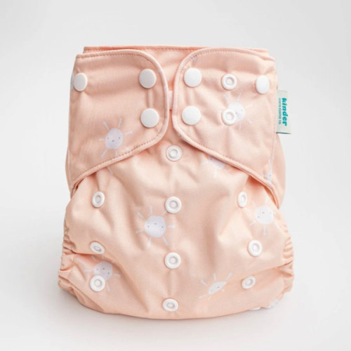 Space and Sky: Essentials Pocket Cloth Diaper with Athletic Wicking Jersey, Grows with your Baby
