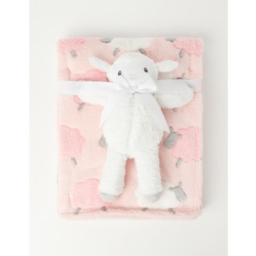 Snugtime Coral Fleece Blanket With Toy, Girl - Girl