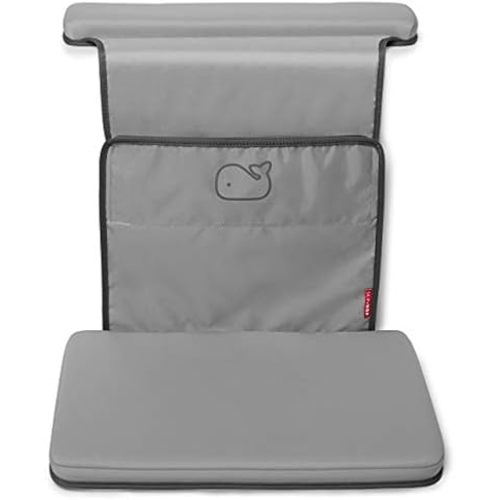 Skip Hop Baby Bath All-in-One Elbow Saver and Kneeler, Moby, Grey