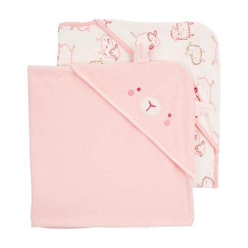 Carter's Baby Hooded Towel (2-pk Pink/Ivory)