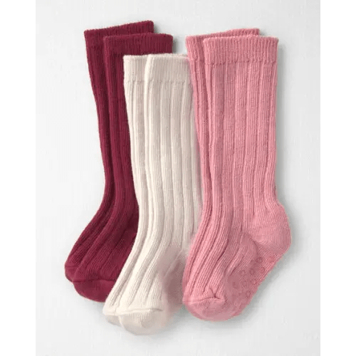 Baby 3-Pack No-Slip Knee-High Socks Made with Organic Cotton - Little Planet | Carter's