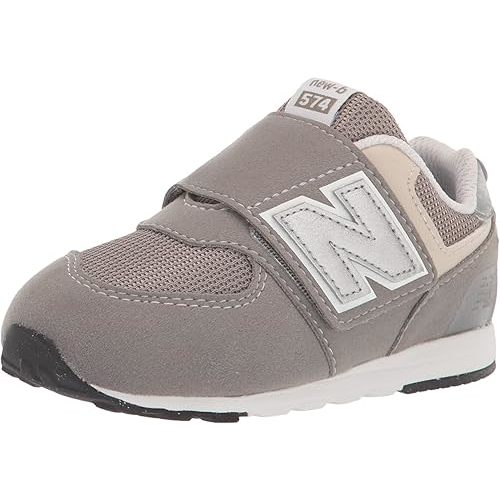 New Balance Unisex-Child 574 V1 70s Racing New-b Hook & LoopSneaker