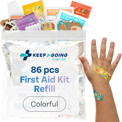 Colorful Refill (86 Pieces) - KEEP>GOING First Aid