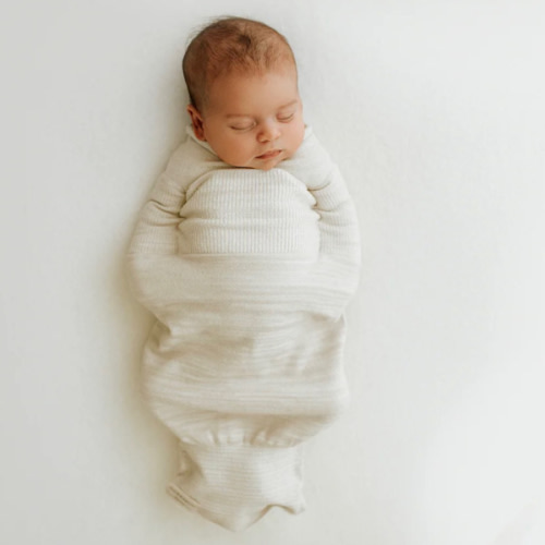 Bamboo Blend Beige Swaddle Sleep Sack – Swaddelini