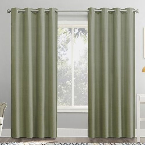 Sun Zero Cameron 100% Blackout Thermal Insulated Grommet Single Curtain Panel