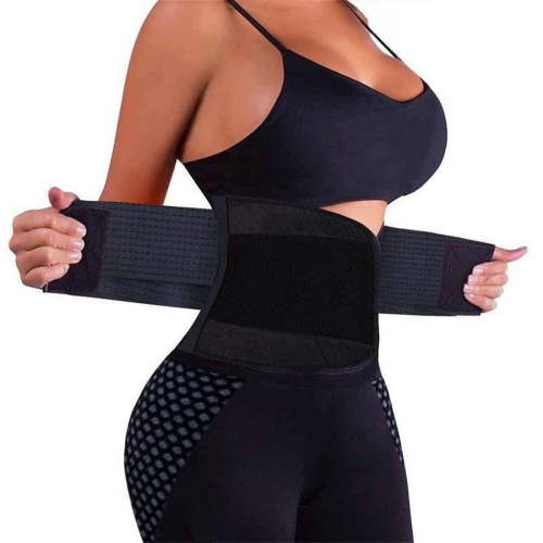 UMfun Women's Fashion Plus Size Waist Trainer Belt Body Shaper Tummy Slimming Girdles Shaping Boned Corsets Shapewear Outfit Underwear Black XL